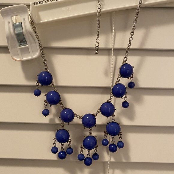 Blue bubble necklace - Picture 2 of 4